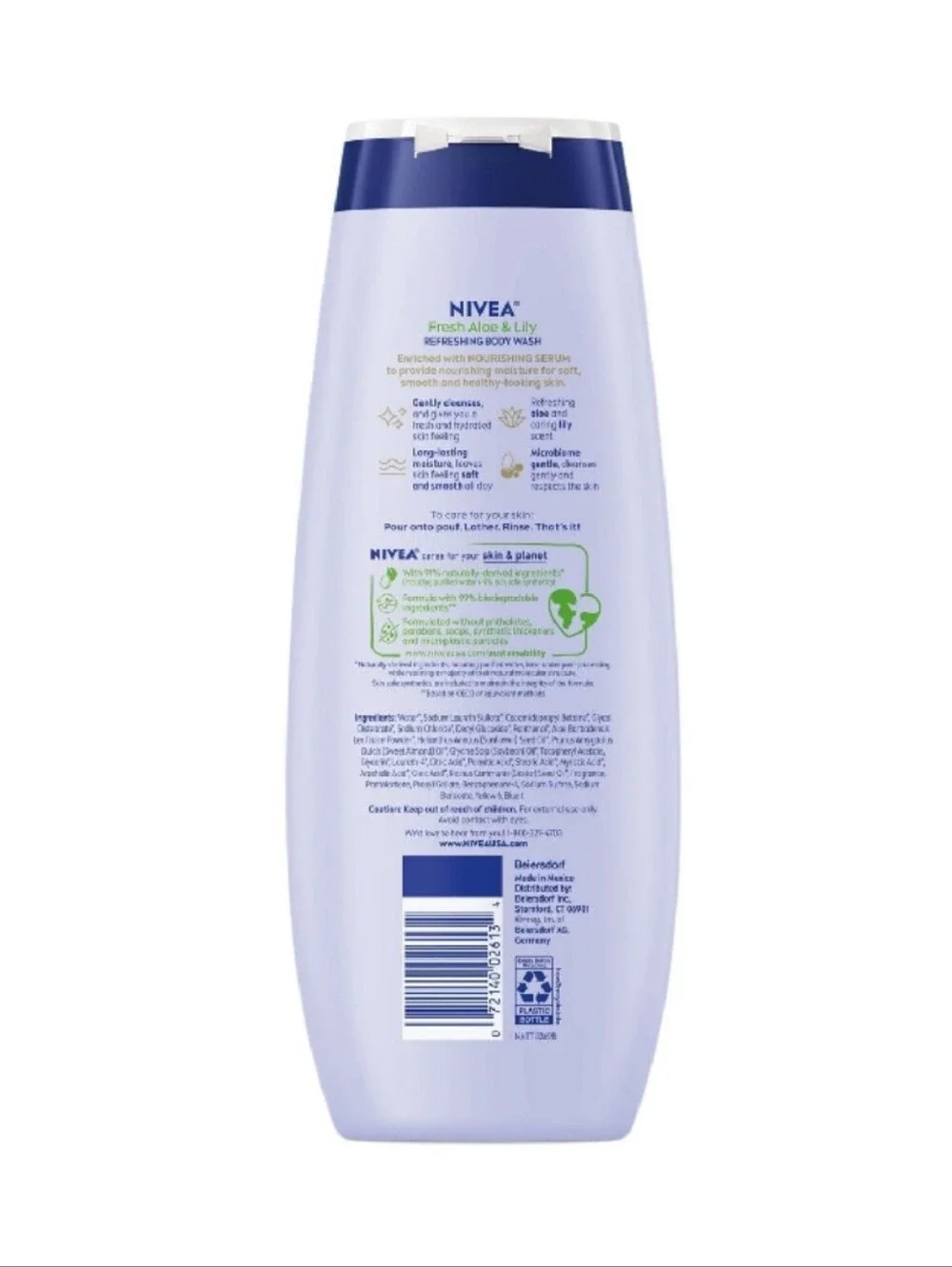 🔮3/$15 Nivea Refreshing Body Wash with Nourishing Serum Aloe & Lily